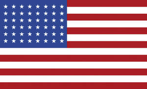 Celebrate The Country With This Wallpaper Of A Digital American Flag Wallpaper