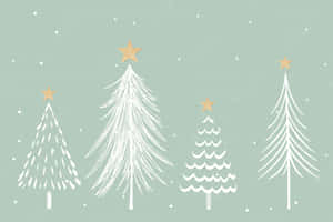 Celebrate The Holiday Spirit With A Cute Simple Christmas! Wallpaper