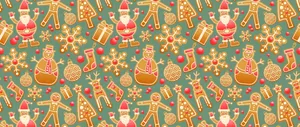 Celebrate The Holidays With A Festive Christmas Pattern Wallpaper