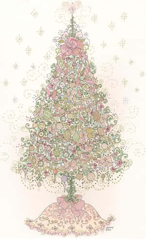 Celebrate The Holidays With A Pastel Christmas Wallpaper