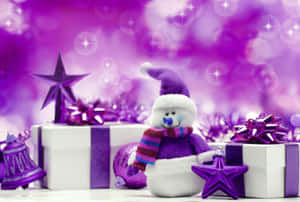 Celebrate The Holidays With A Pop Of Purple Wallpaper