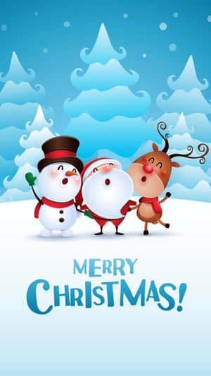 Celebrate The Holidays With Cute, Simple Christmas Wallpaper