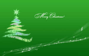 Celebrate The Holidays With Dark Green Decorations Wallpaper