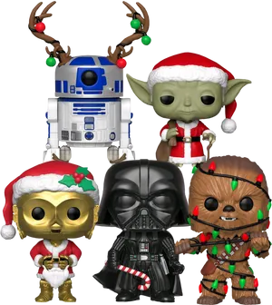 Celebrate The Holidays With Star Wars Characters Wallpaper