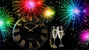 Celebrate The New Year With Friends And Family. Wallpaper