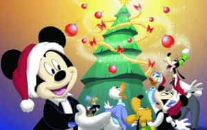 Celebrate The New Year With Mickey Mouse! Wallpaper