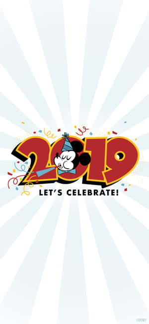 Celebrate The New Year With Mickey Mouse! Wallpaper