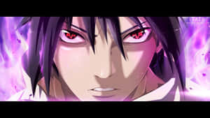 Celebrate The Power Of Purple Sasuke! Wallpaper