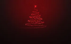 Celebrate These Joyous Holidays With A Vibrant Red Christmas Tree Wallpaper