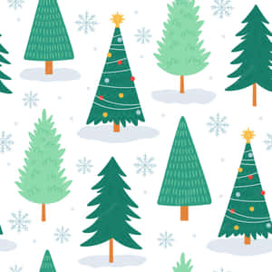 Celebrate This Christmas With A Cute Festive Tree. Wallpaper