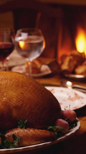 Celebrate Turkey On Thanksgiving Day Wallpaper