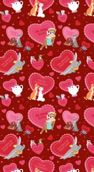 Celebrate Valentine's Day With Disney Wallpaper