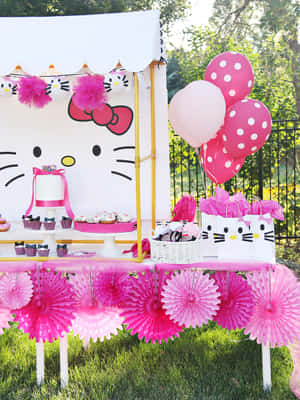 Celebrate With A Fabulous Hello Kitty Party Wallpaper