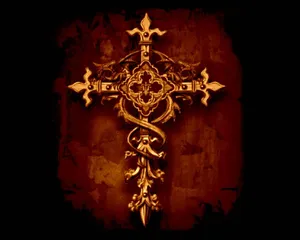 Celebrate Your Christian Faith With This Cute Cross Design Wallpaper