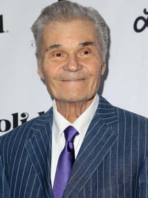 Celebrated Comedian Fred Willard In Joyful Moment Wallpaper