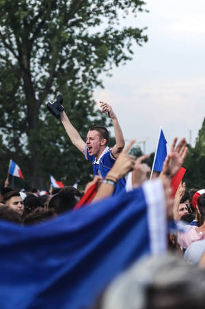 Celebrating A World Cup Victory Wallpaper