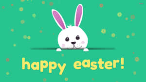 Celebrating Easter With A Cute Bunny Wallpaper