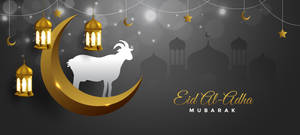 Celebrating Eid Mubarak With Traditional Lanterns Wallpaper