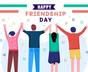 Celebrating Friendship Day Illustration Wallpaper