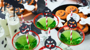 Celebrating Halloween With Spooky Cocktails Wallpaper