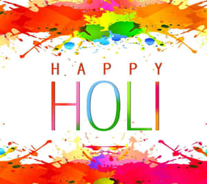 Celebrating Holi With Colorful Exuberance Wallpaper