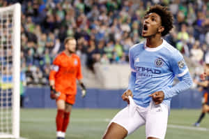 Celebrating Moment Of Talles Magno Wallpaper