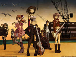 Celebrating Our Story With The Melancholy Of Haruhi Suzumiya Wallpaper Wallpaper