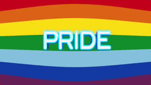 Celebratory Prideful Colors Of The Lgbt Flag Wallpaper