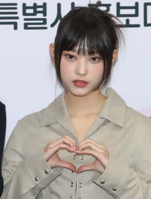 Celebrity Heart Hand Gesture Wallpaper