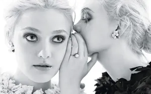 Celebrity Sisters Elle And Dakota Fanning Photoshoot Wallpaper