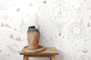 Celestial Inspired Interior Decor Wallpaper