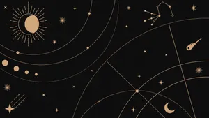 Celestial_ Minimalist_ Boho_ Background Wallpaper