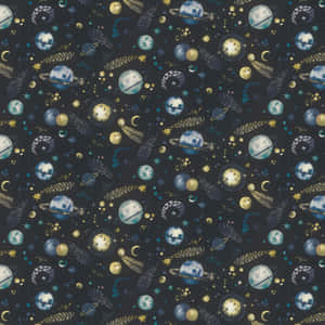 Celestial Pattern Aesthetic Wallpaper