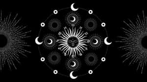 Celestial Symmetry Art Wallpaper