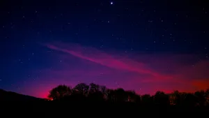 Celestial Symphony In 4k - A Mesmerizing Starry Sky Wallpaper