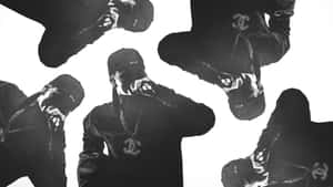 Central Cee Artistic Black And White Wallpaper