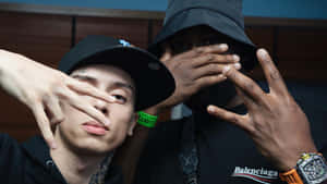 Central Cee Style And Hand Signs Wallpaper