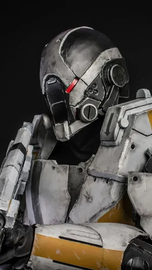 Cerberus Operative In Action: The Mysterious Powerhouse In Mass Effect Universe Wallpaper