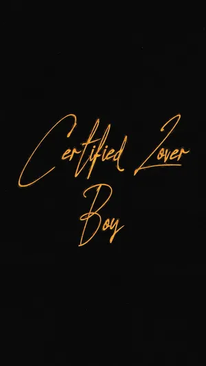 Certified Lover Boy Typography Wallpaper