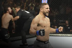 Chad Mendes Celebrating His Victory Wallpaper