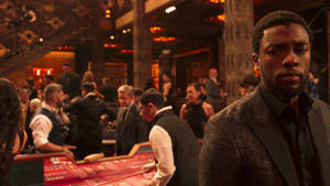 Chadwick Boseman Casino Scene Wallpaper