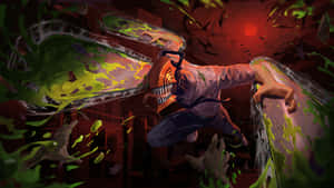 Chainsaw_ Action_ Artwork Wallpaper