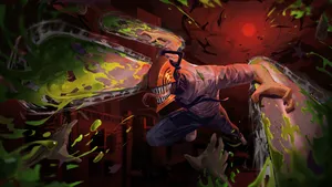 Chainsaw_ Action_ Artwork Wallpaper