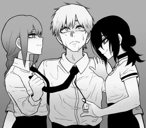 Chainsaw Man Denji Makima Reze Wallpaper