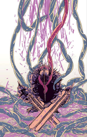 Chainsaw Man Entangledin Thorns Wallpaper