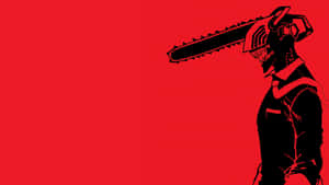 Chainsaw Man Red Backdrop Wallpaper