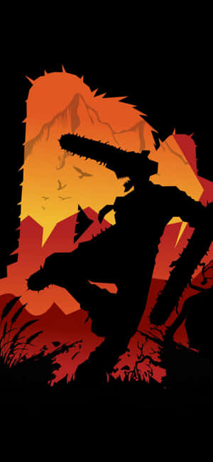 Chainsaw_ Man_ Silhouette_ Artwork Wallpaper