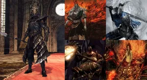 Challenging Dark Souls Bosses Await In The Epic Battle Wallpaper
