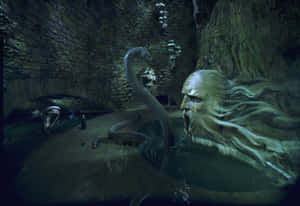 Chamber_of_ Secrets_ Basilisk_and_ Statue Wallpaper