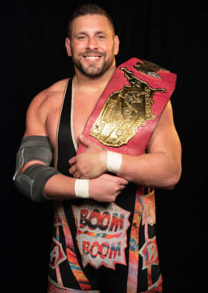 Champion Wrestlerwith Title Belt Wallpaper